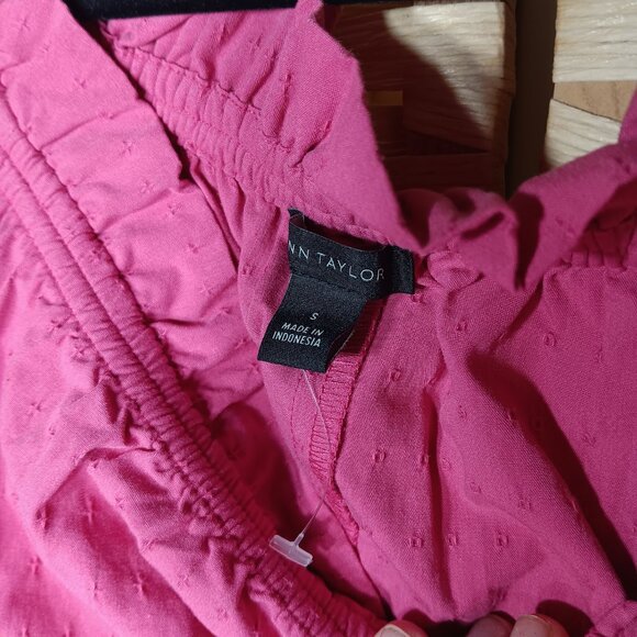 Ann Taylor Lot of 2 Dresses Peasant Midi and Floral Mini Shirt Dress - Picture 8 of 14